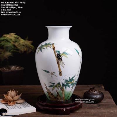 BÌNH VẼ TAY HỌA TIẾT CÀNH TRÚC